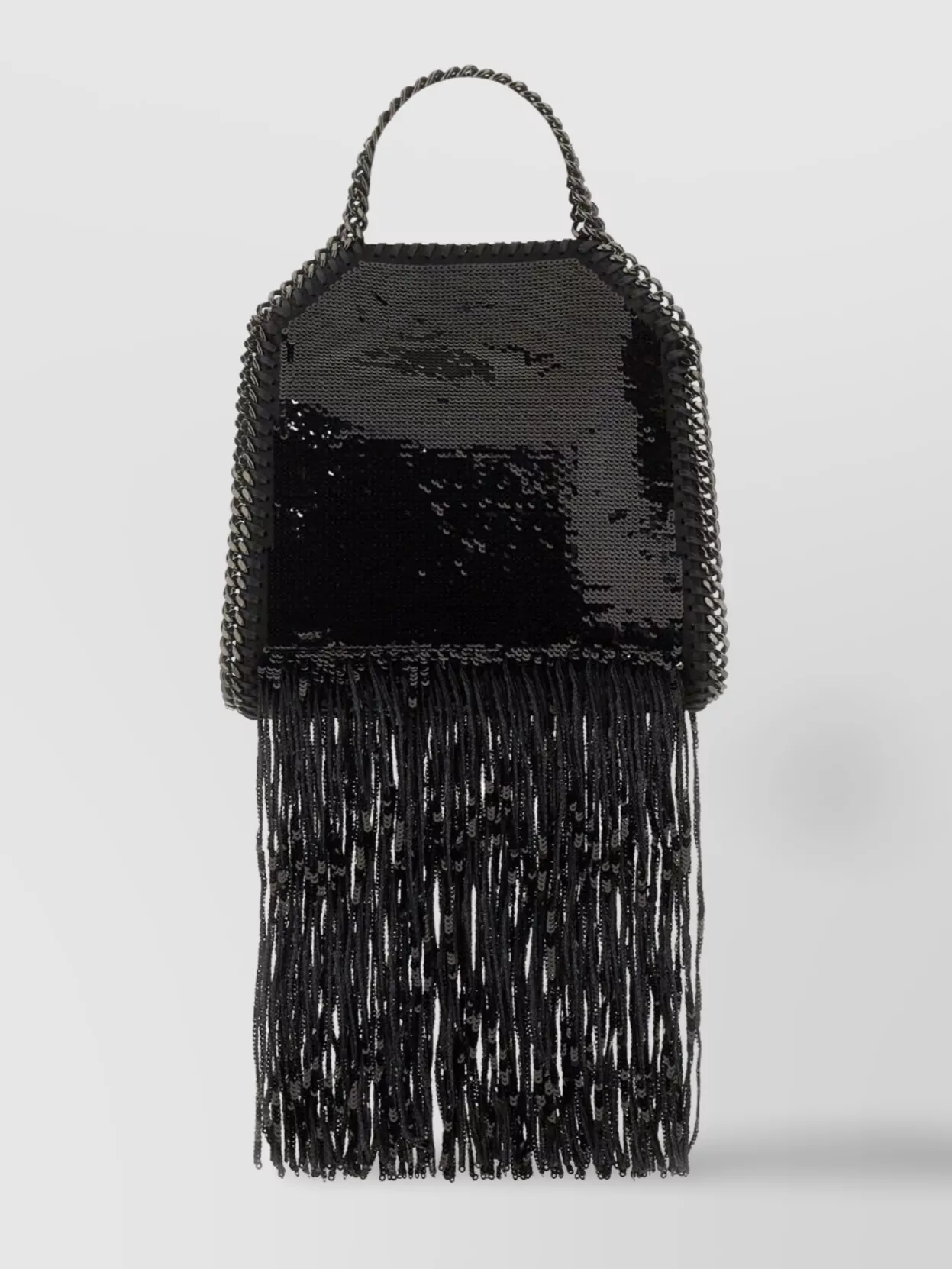 Stella Mccartney Fringe Sequin Chain Detachable Tote Bag
