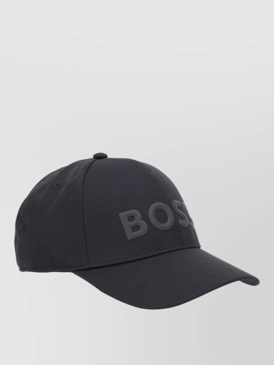 Boss Curved Brim Baseball Cap Logo Detail