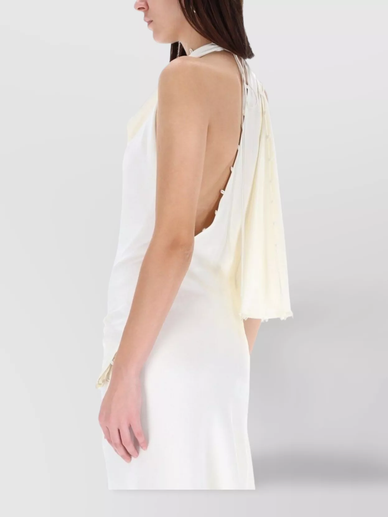 Victoria Beckham Backless Halter Neck Floor-Length Dress