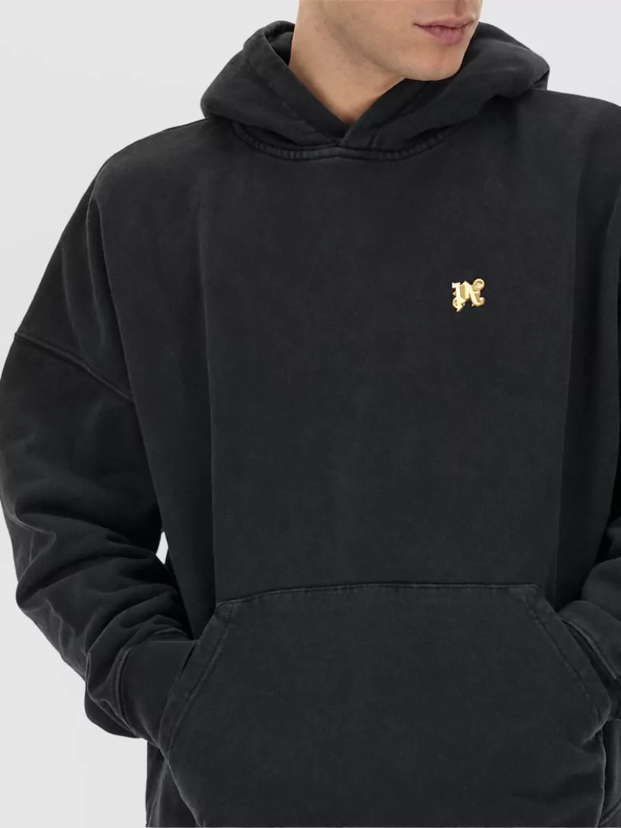 Palm Angels Burning Monogram Print Sweatshirt