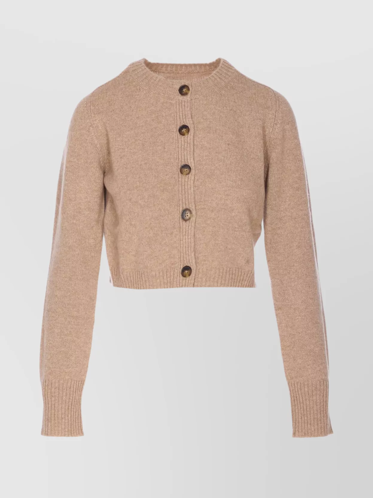 Loulou Studio Cropped long sleeve knit cardigan