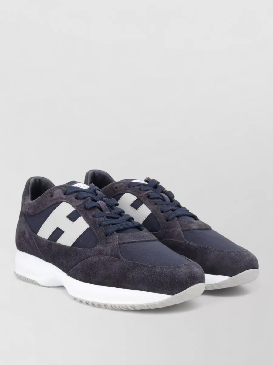 Hogan Low Top Sneakers Round Toe Rubber Sole