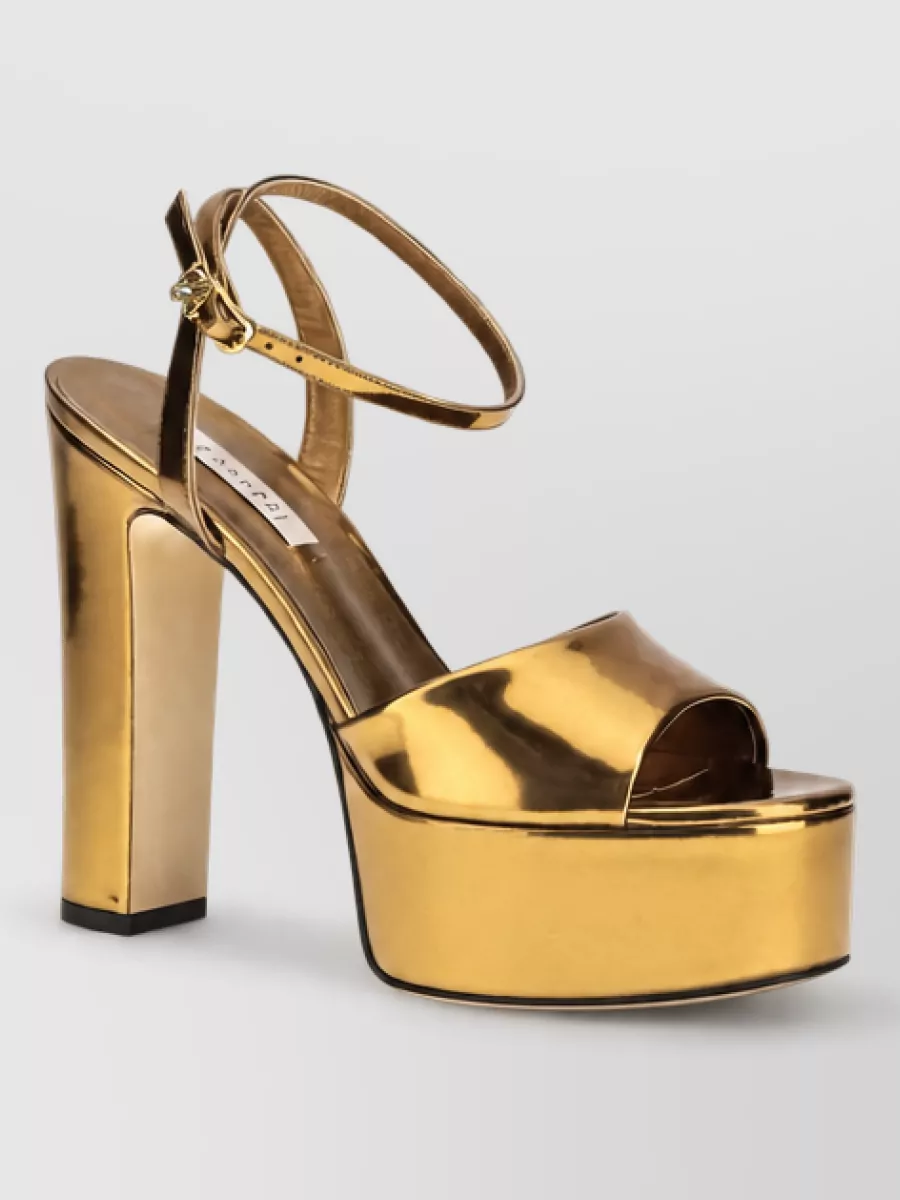 Casadei metallic platform sandals