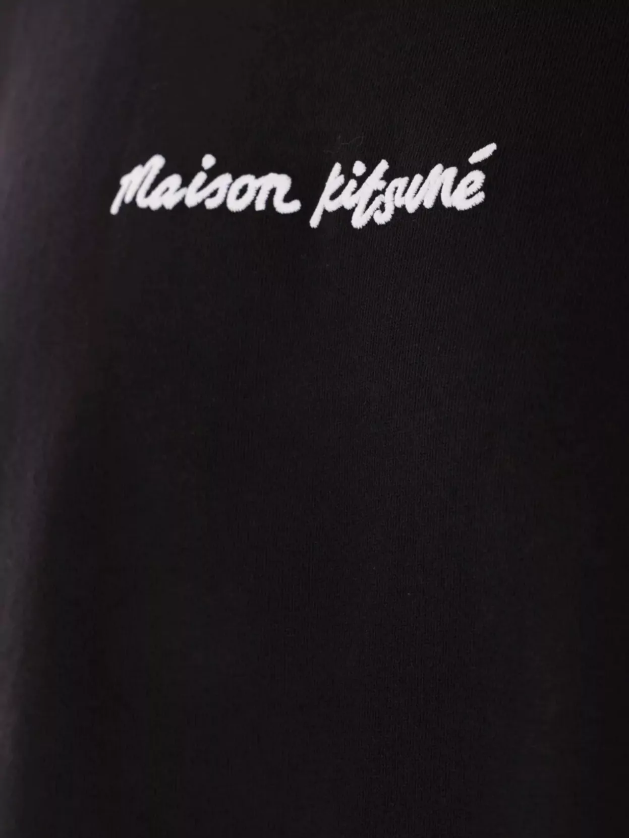 Maison Kitsuné Oversize Embroidered Crew Neck Tee-Shirt