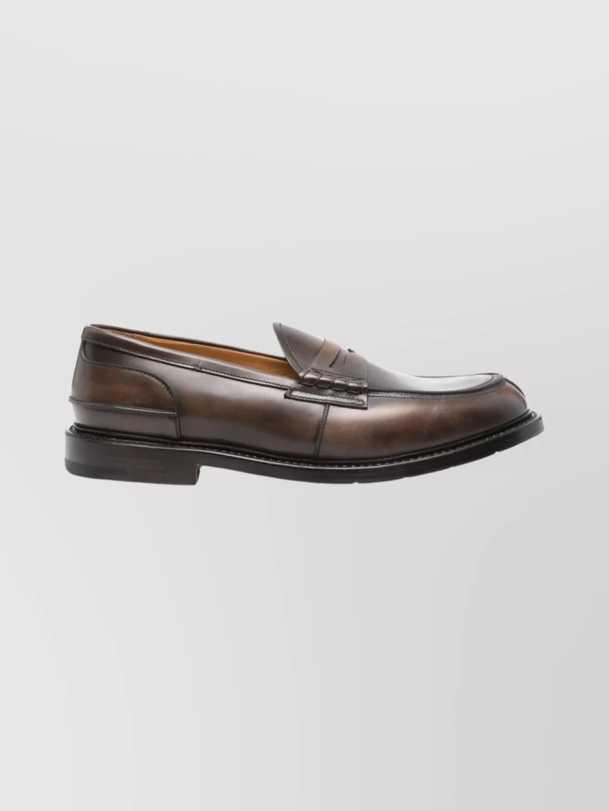 Premiata Leather Penny Loafers Round Toe