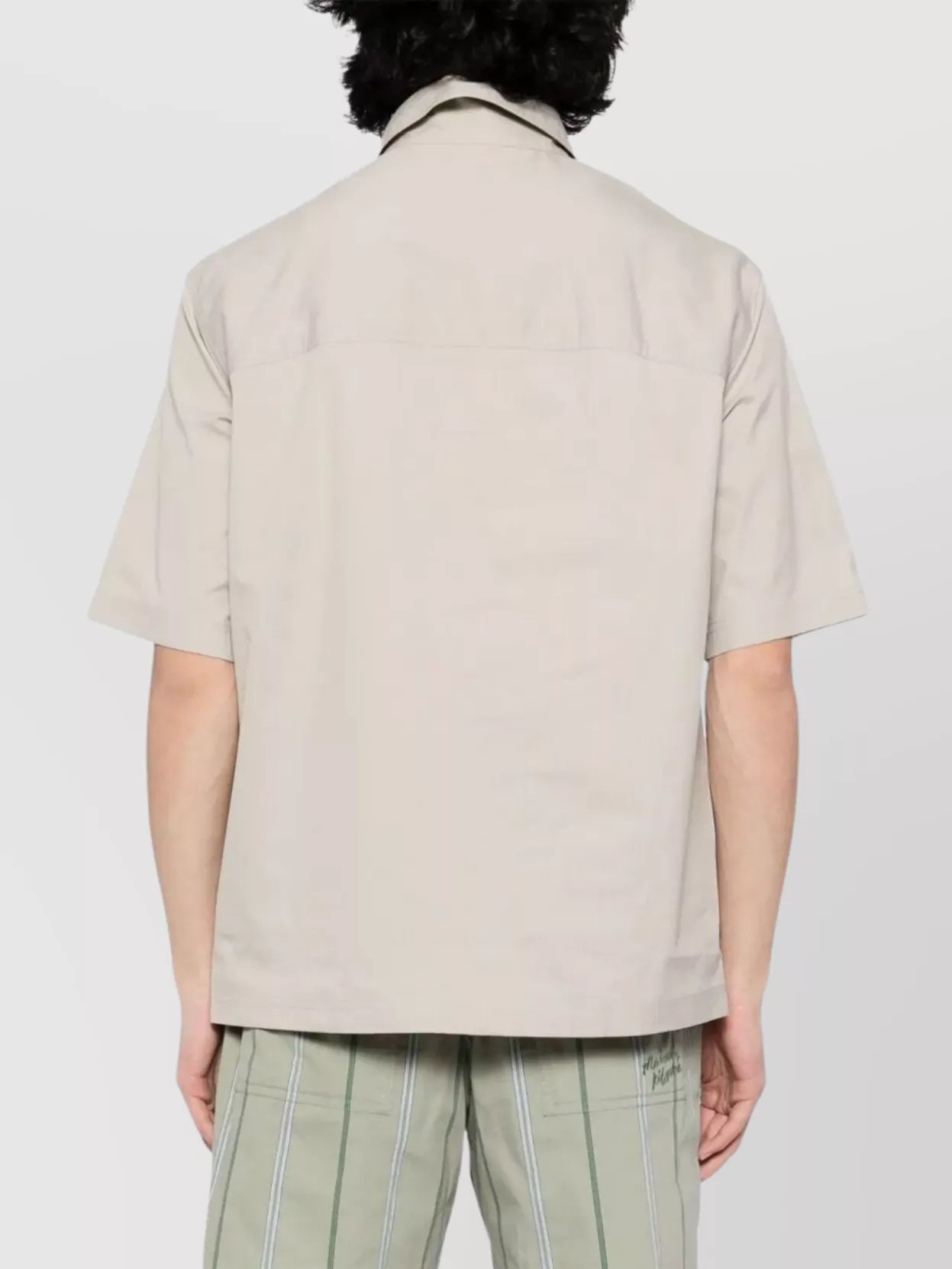 Maison Kitsuné Button-Down Collar Overshirt With Front Pocket