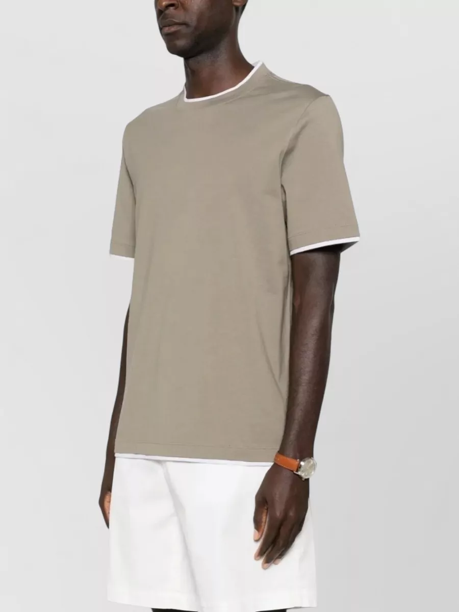 Brunello Cucinelli Crew Neck Short Sleeve T-Shirt
