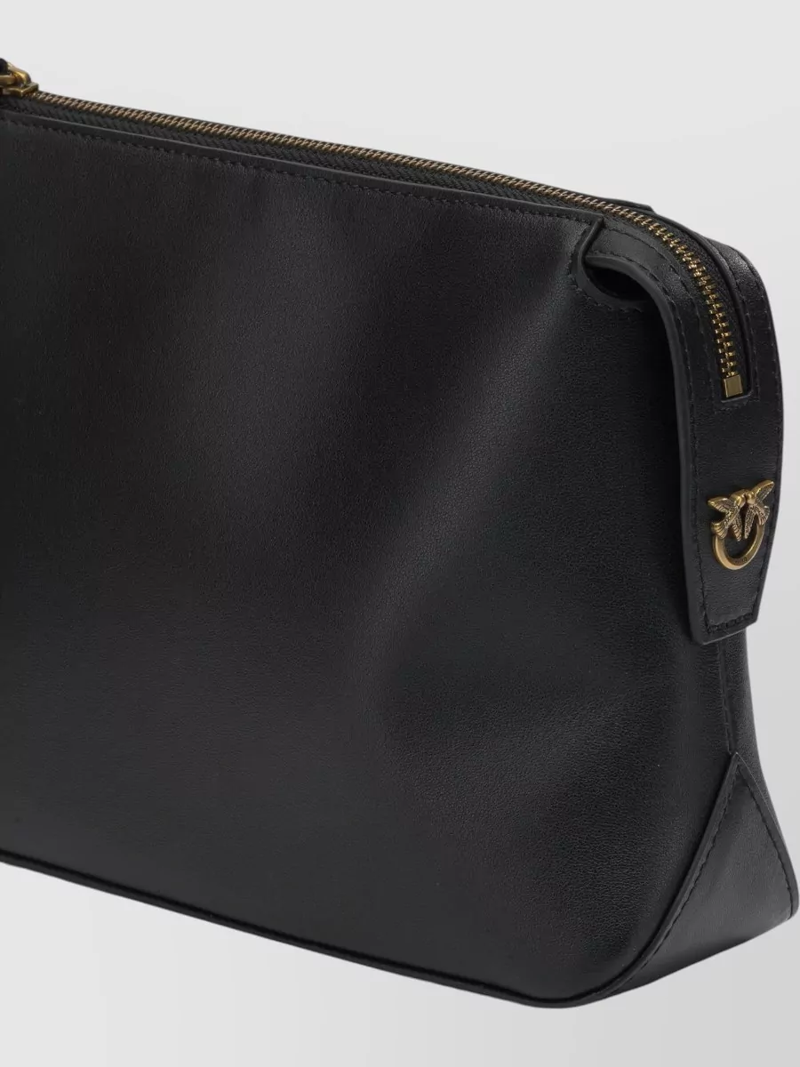 Pinko Leather Beauty Case Shoulder Bag