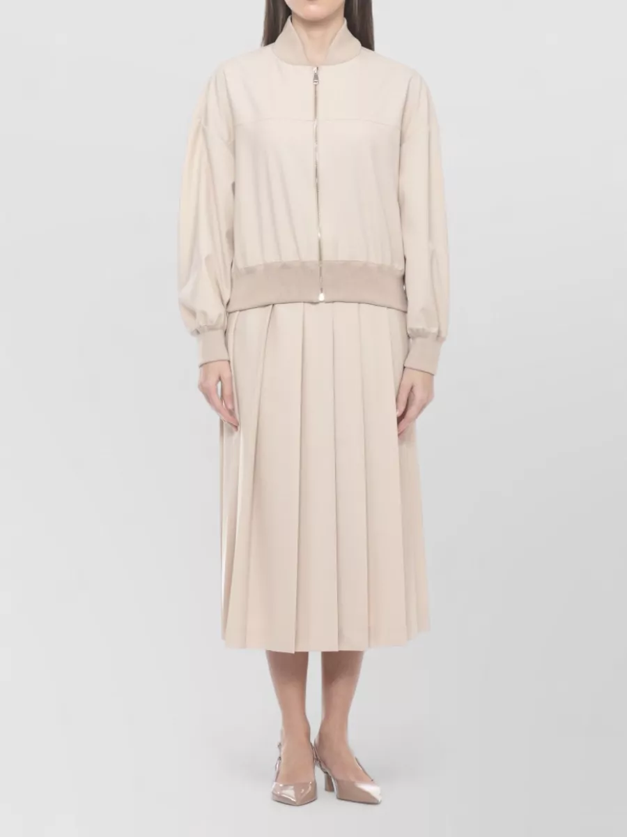 Fabiana Filippi Ribbed Bomber Jacket
