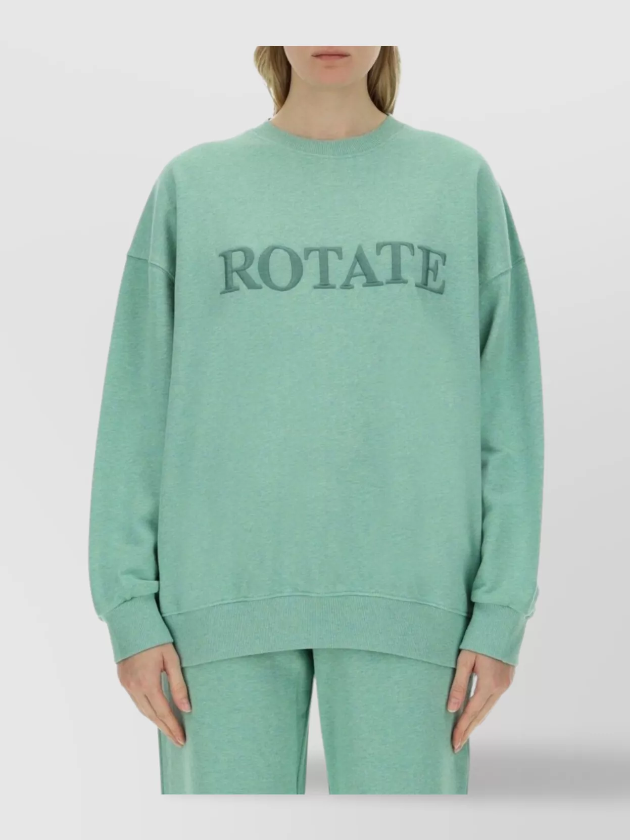 Rotate Birger Christensen Logo Crew Neck Sweatshirt