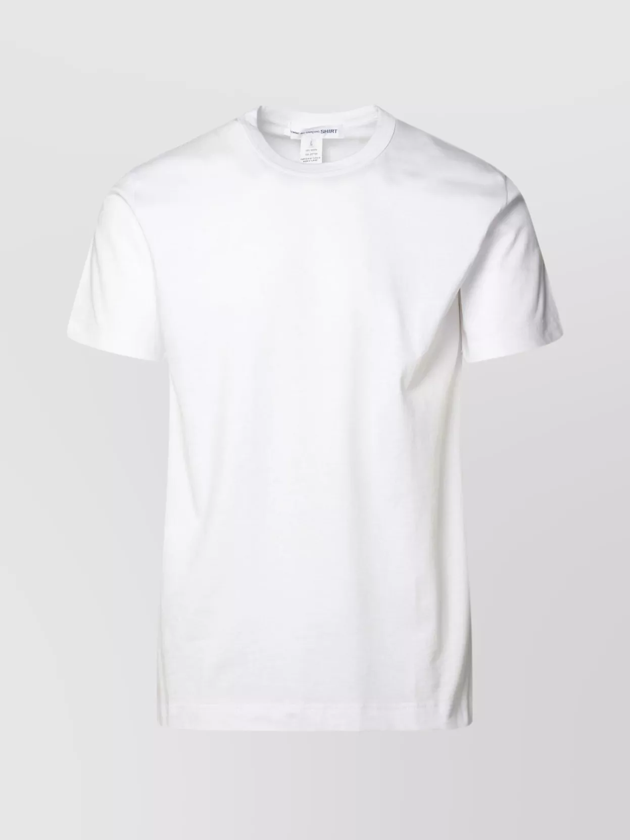Shop Comme Des Garçons Crew Neck Short Sleeves Cotton T-shirt