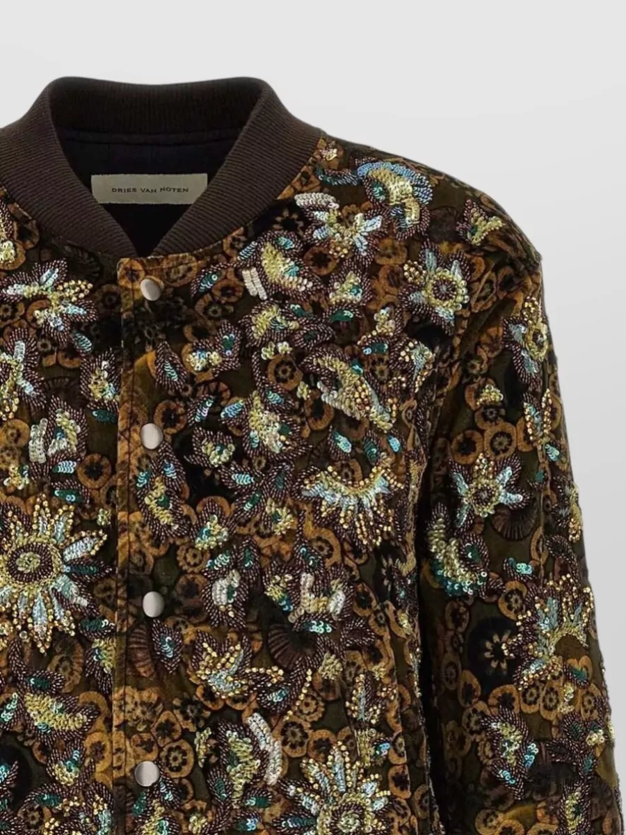 Dries Van Noten Embellished Bomber Jacket