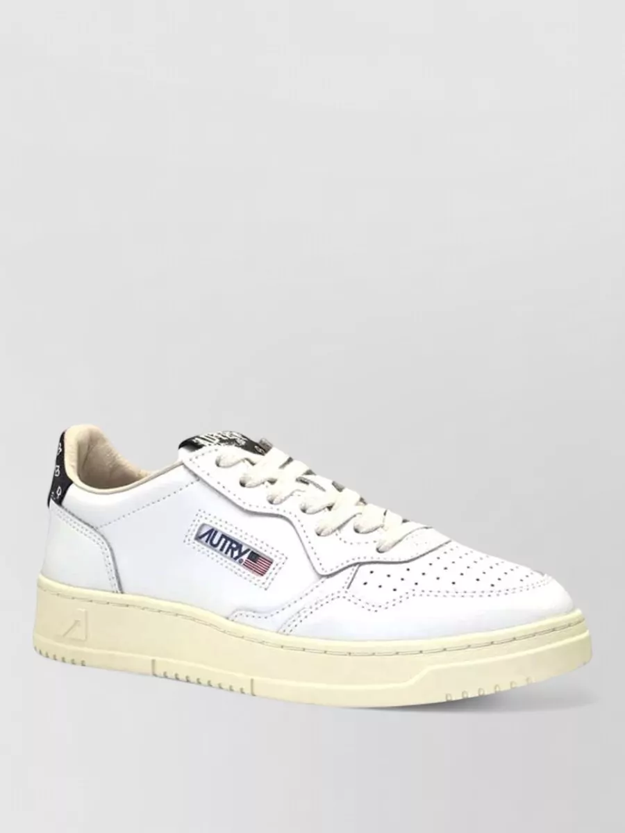 Autry leather logo-lace-up low-top sneakers