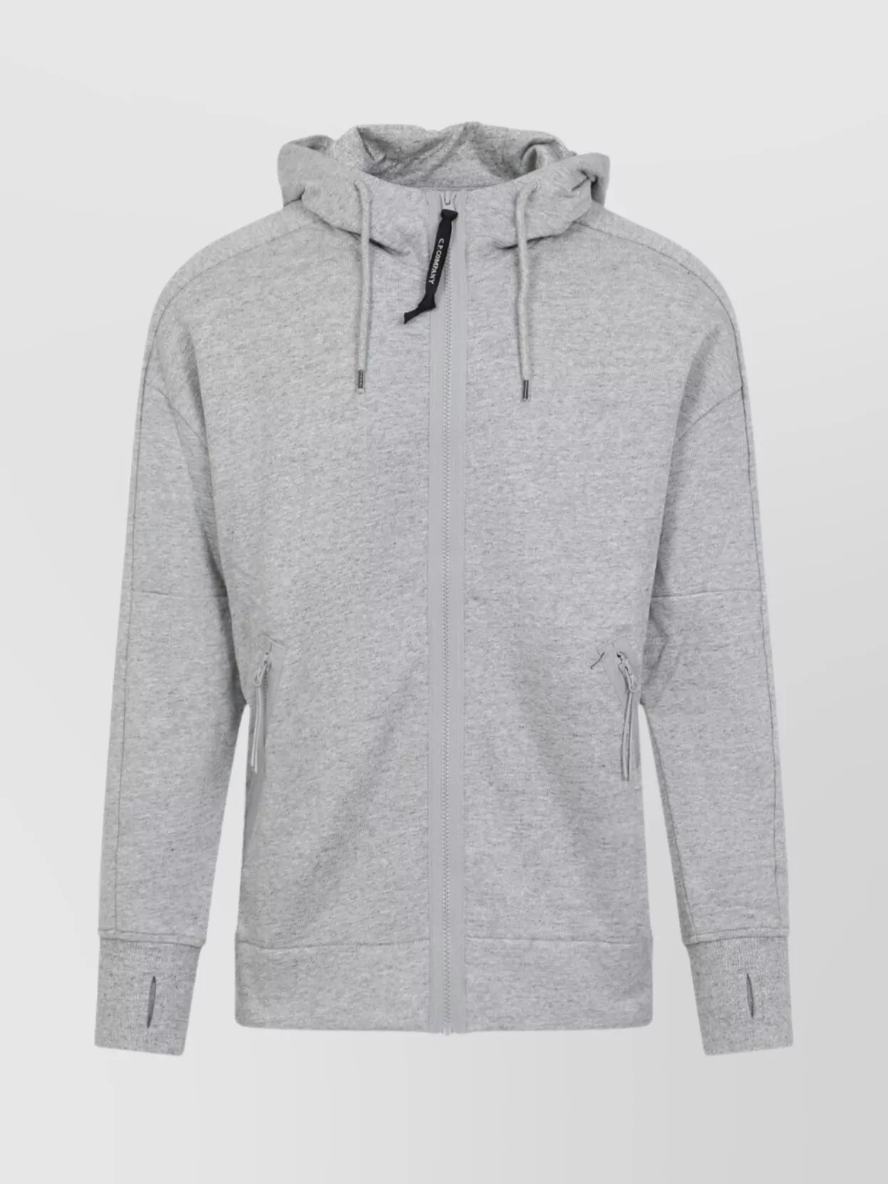 C.p. Company Zipper Hooded Sweatshirt Side Pockets
