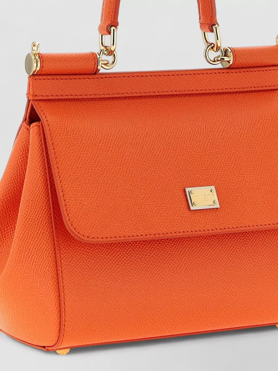 Dolce&Gabbana Sicily Medium Leather Shoulder Bag