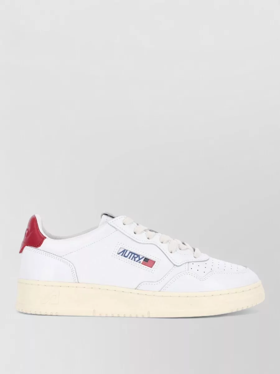 Autry Leather Low-Top Lace-Up Sneakers