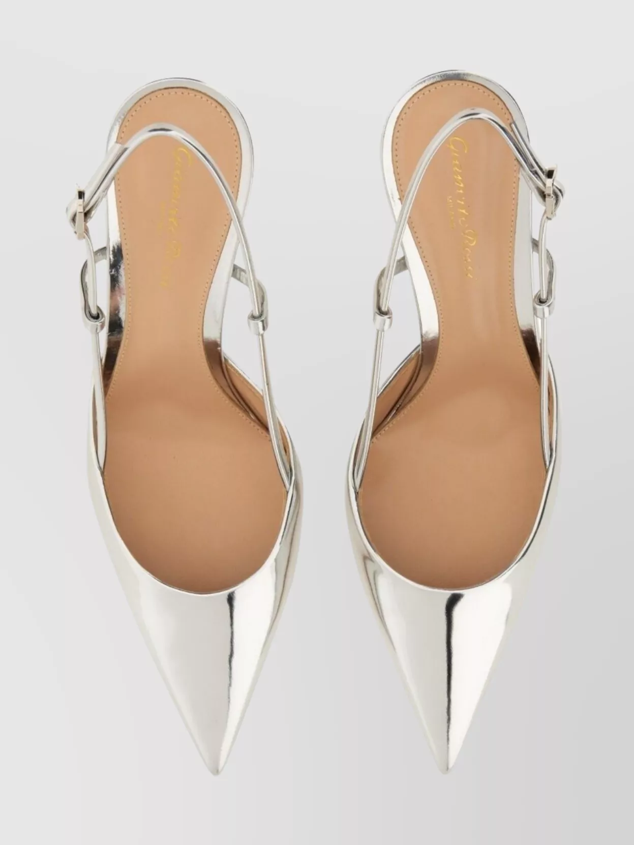 Gianvito Rossi "ascent" Metallic Pointed Toe Stiletto Pumps