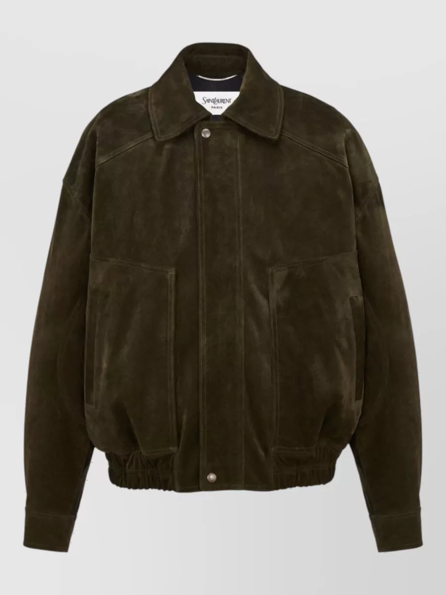 Saint Laurent calf leather bomber jacket