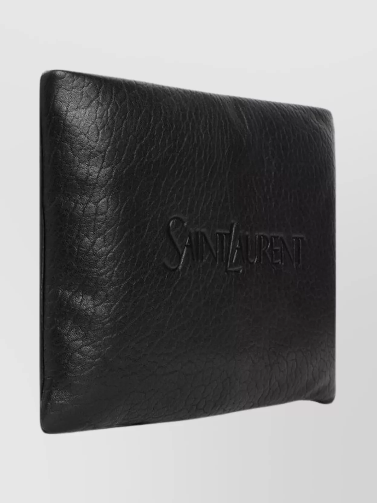Saint Laurent Leather Textured Rectangular Clutch Bag
