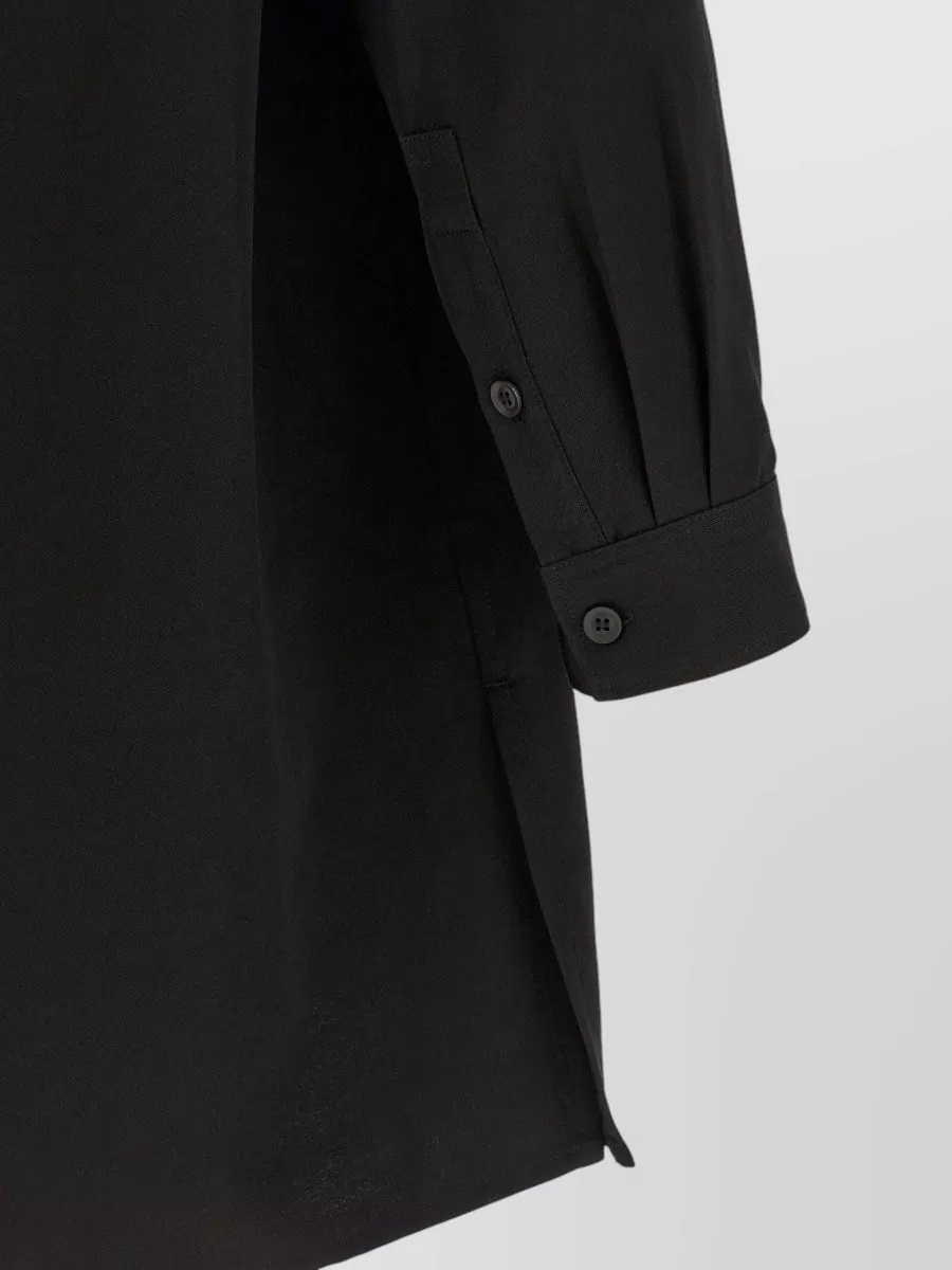 Yohji Yamamoto Wool Long-Sleeve Shirt Jacket