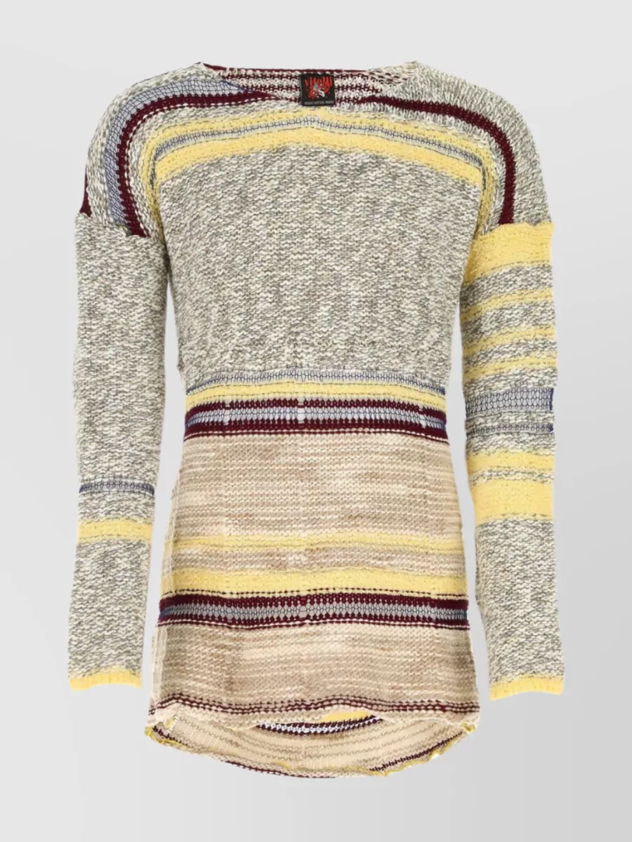 Shop Vitelli Regenerated Yarns Backless Oversized Sweater In Cream