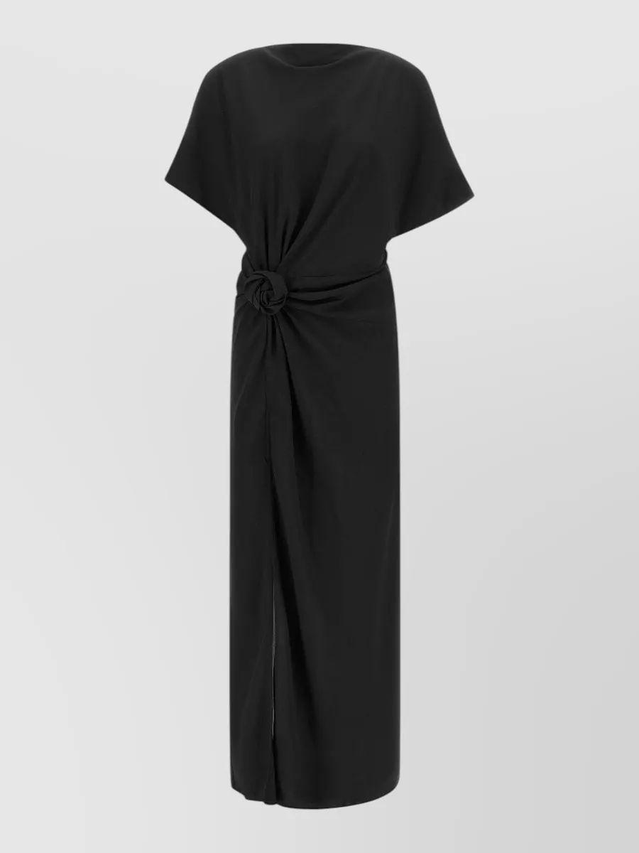 Rotate Birger Christensen asymmetric draped maxi dress