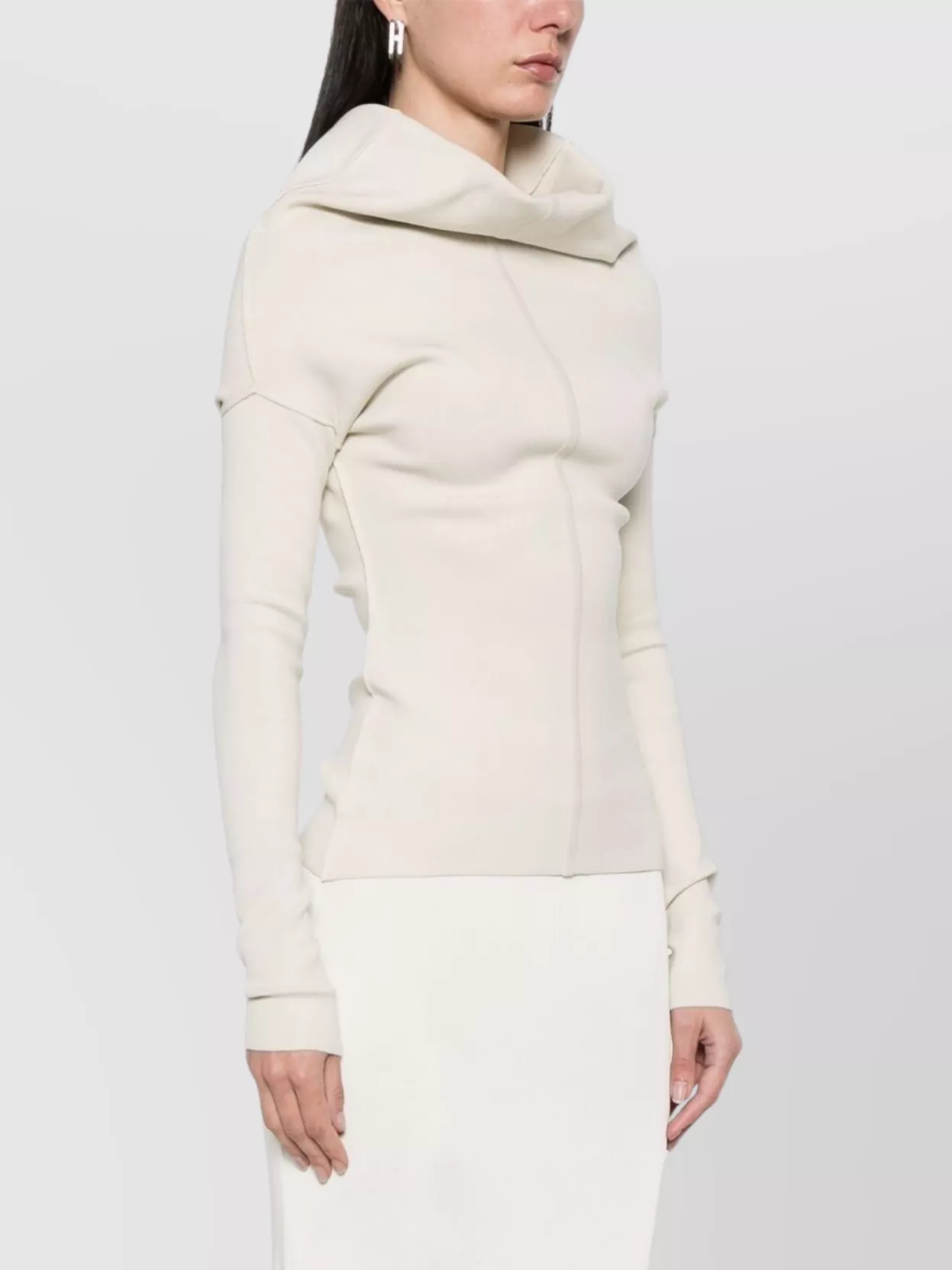 Rick Owens Draped Long-sleeves Top