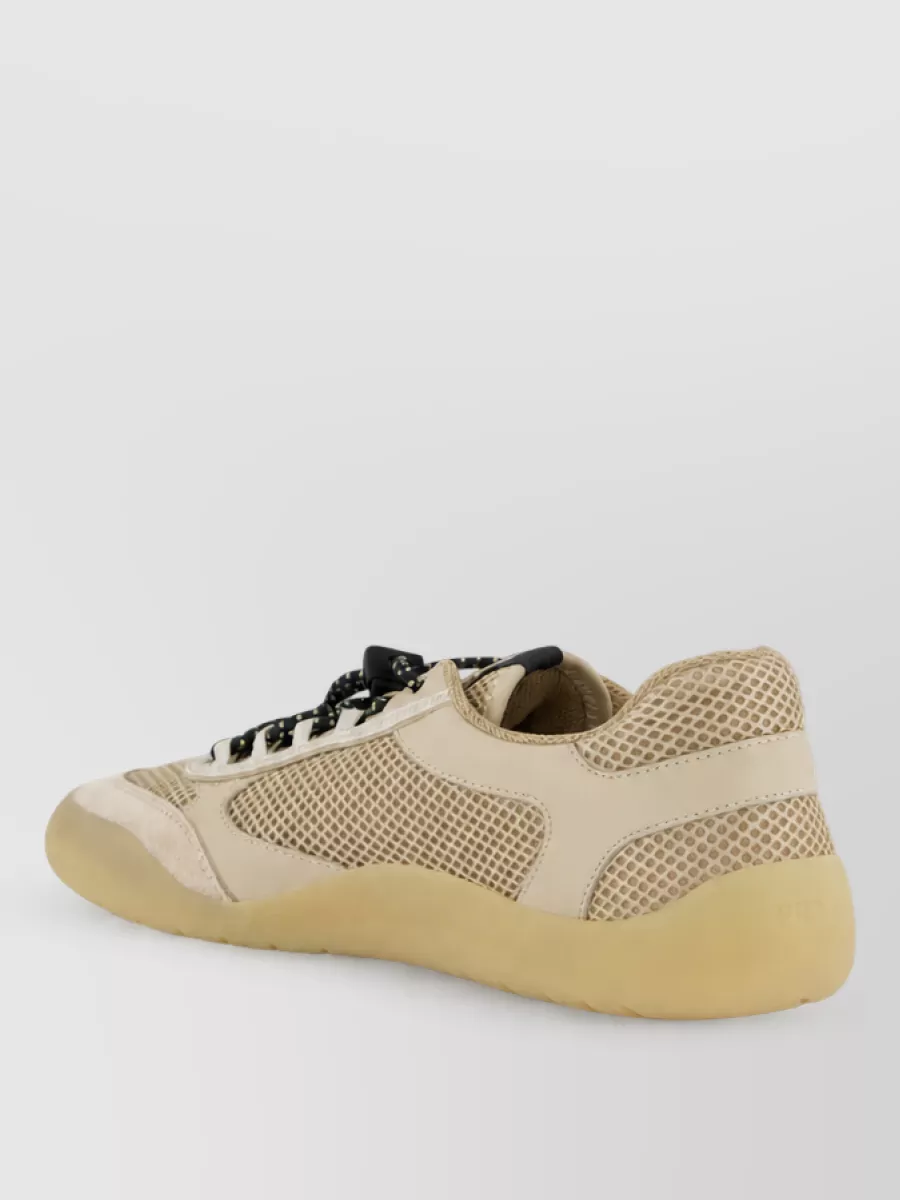 Prada Leather Low Top Lace Up Shoes
