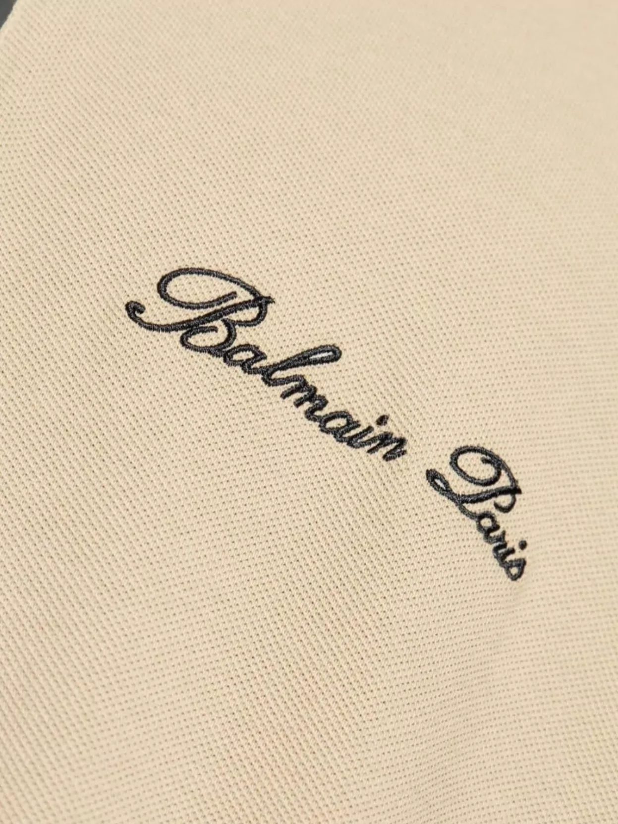 Balmain Zip Collar Short Sleeve Polo