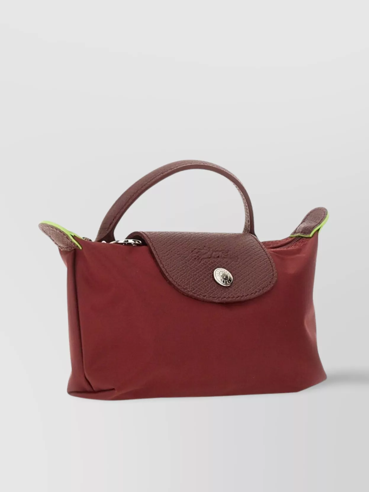 Longchamp Button Detail Top Handle Clutch Bag