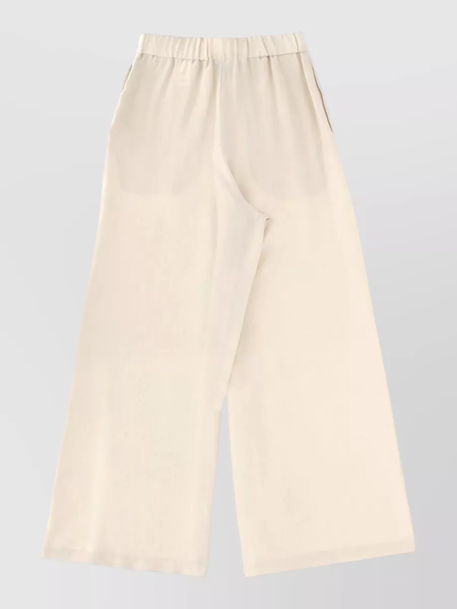 Alysi silk wide-leg trousers