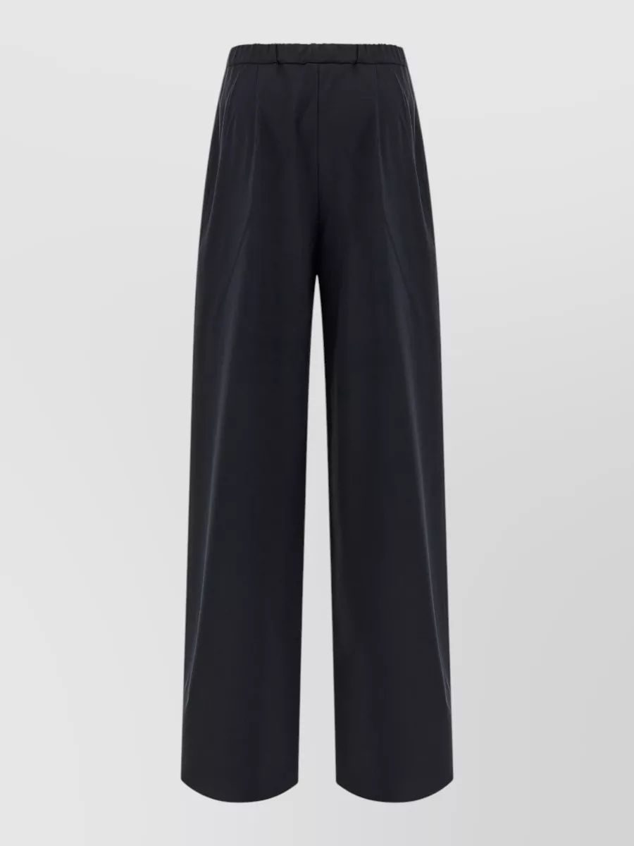 S Max Mara Virgin wool wide-leg trousers