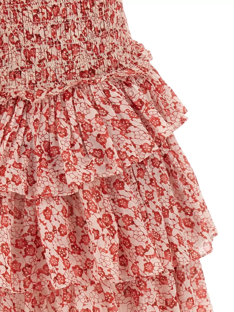 Isabel Marant Etoile Floral-Print Ruffled Mini Dress