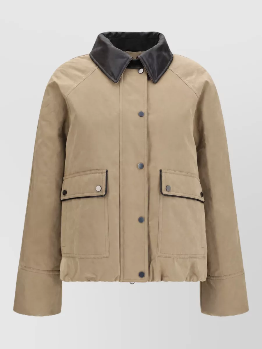 Brunello Cucinelli down padded single breasted coat