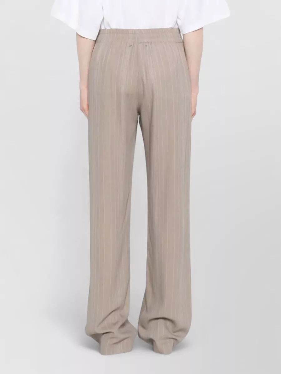 Golden Goose Pinstripe Wide-Leg Trousers