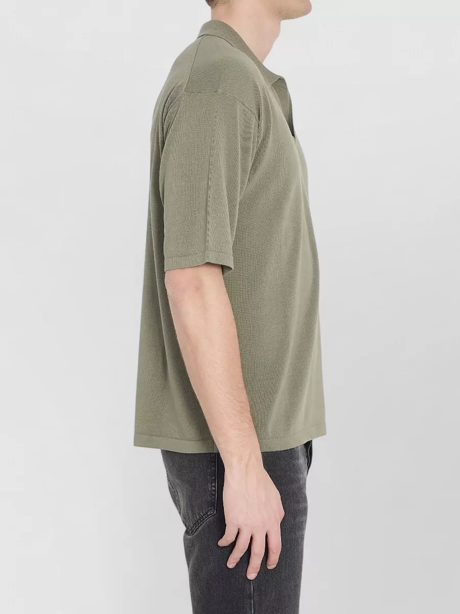 Roberto Collina Cotton Short-Sleeve Polo Shirt