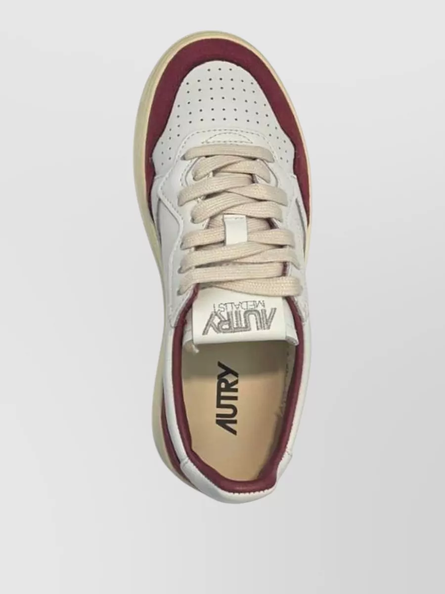 Autry Leather Suede Low-Top Sneakers