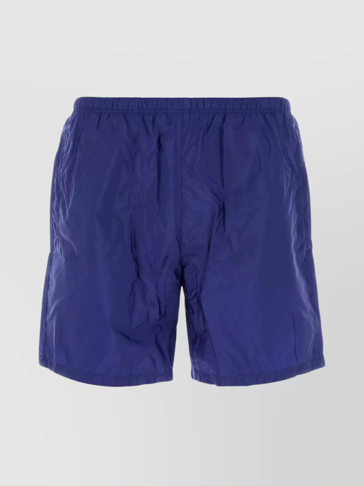 Prada Nylon Swim Shorts With Back Pocket And Elastic Waistband