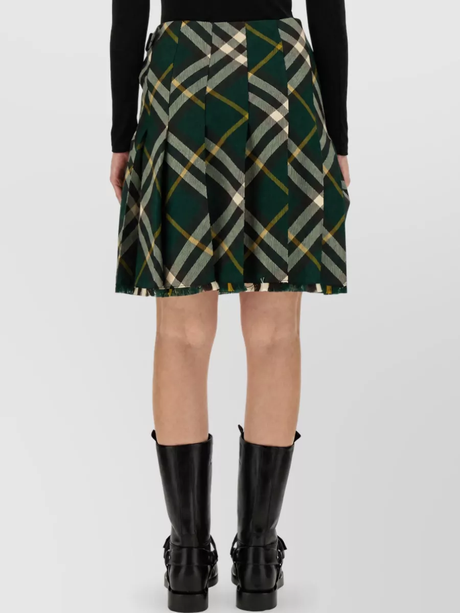 Burberry Wool Wrap Mini Skirt