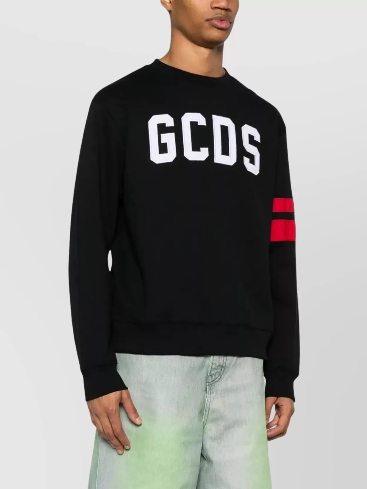 Gcds Regular Crewneck Logo Long Sleeves