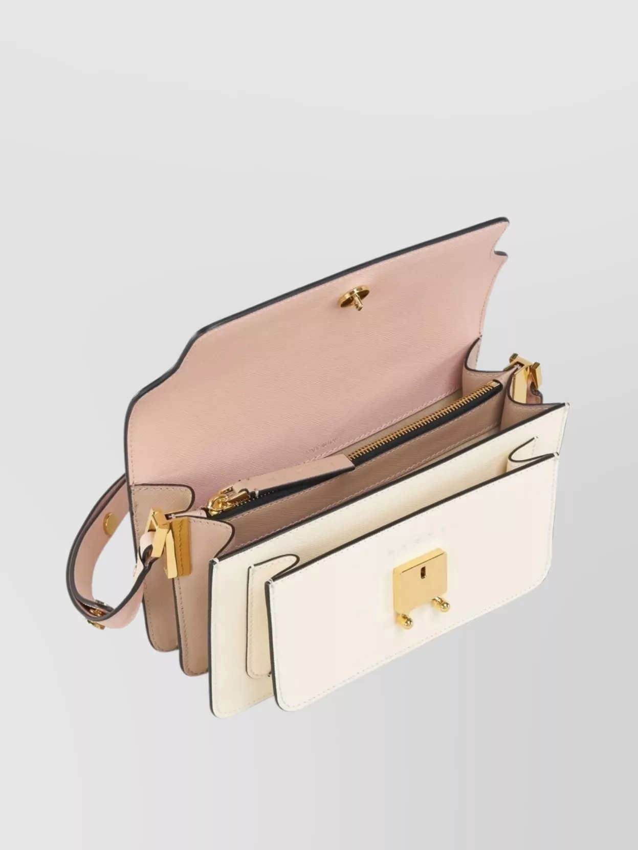 Marni Trunk Bag Saffiano Cross-Body Satchels