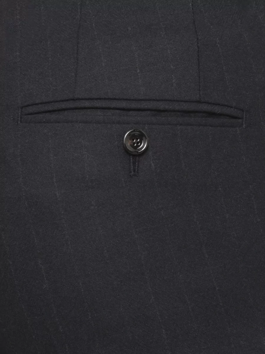 Lardini Wool Cashmere Pinstriped Single Breasted Suit