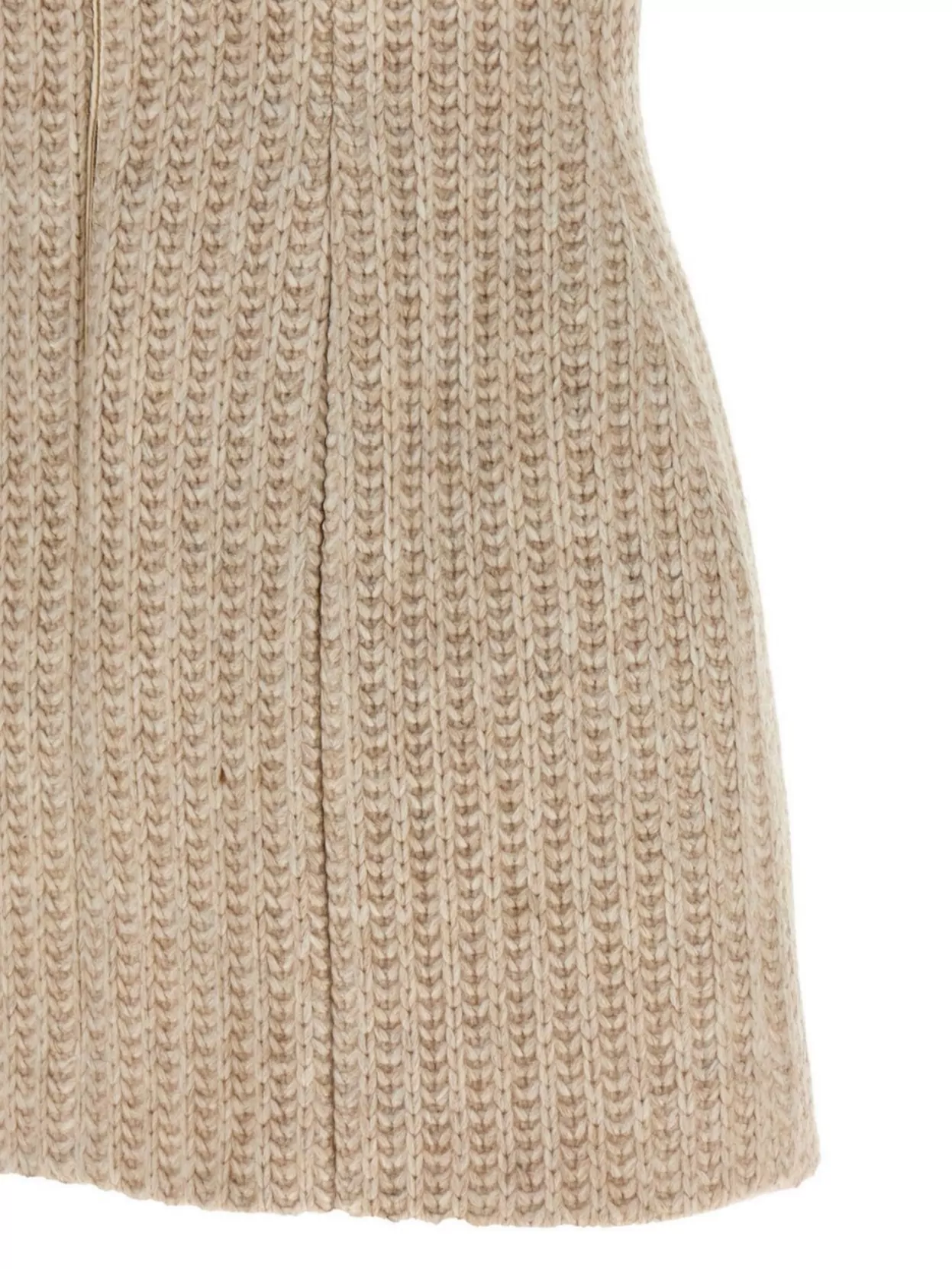 Giuseppe Di Morabito Alpaca Blend Mini Dress With Hourglass Silhouette In Brown