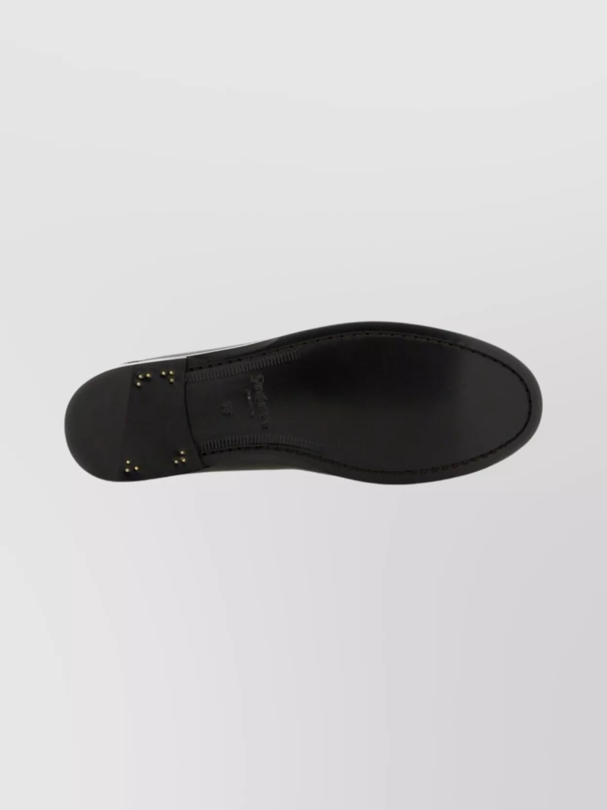 Saint Laurent Laurent Ruched Detail Flat Sole Loafers In Black