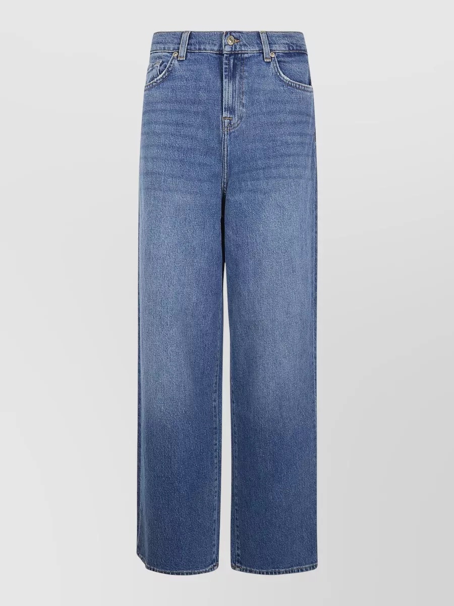 7 For All Mankind Wide Leg Explorer Denim Five Pocket Trousers