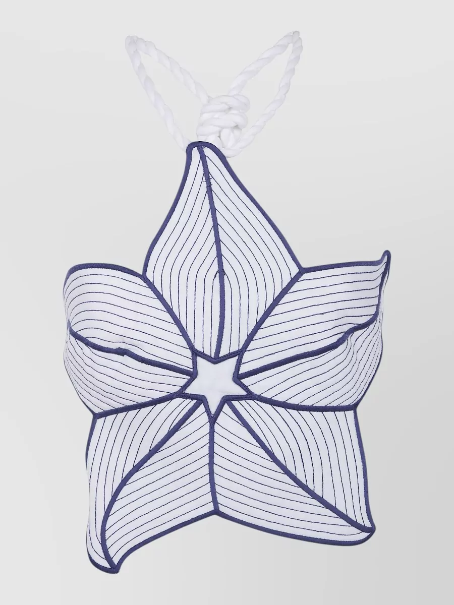 Farm Rio linen blend bikini top