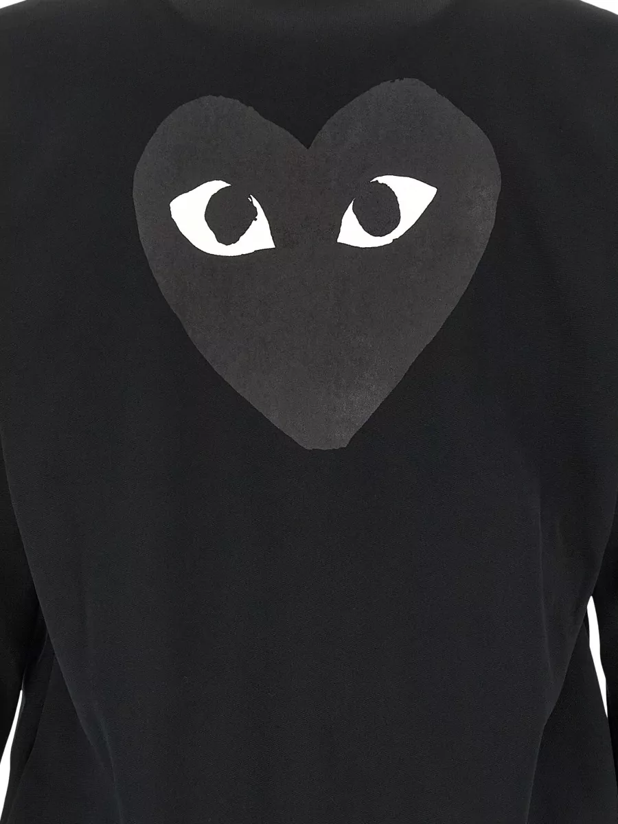 Comme Des Garçons Play Polyester Zip-Up Hoodie