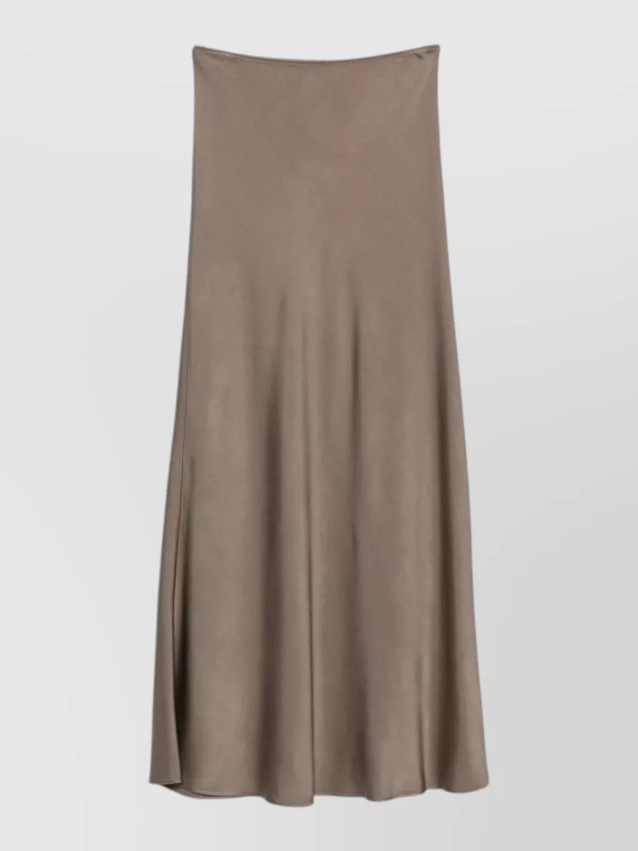 Fabiana Filippi satin maxi bias-cut skirt