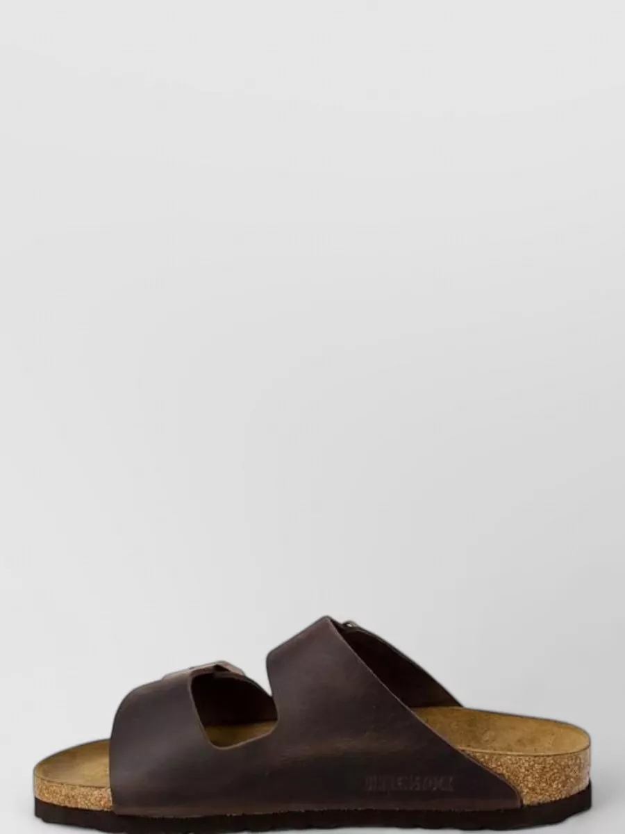 Birkenstock Leather Two-Strap Slides