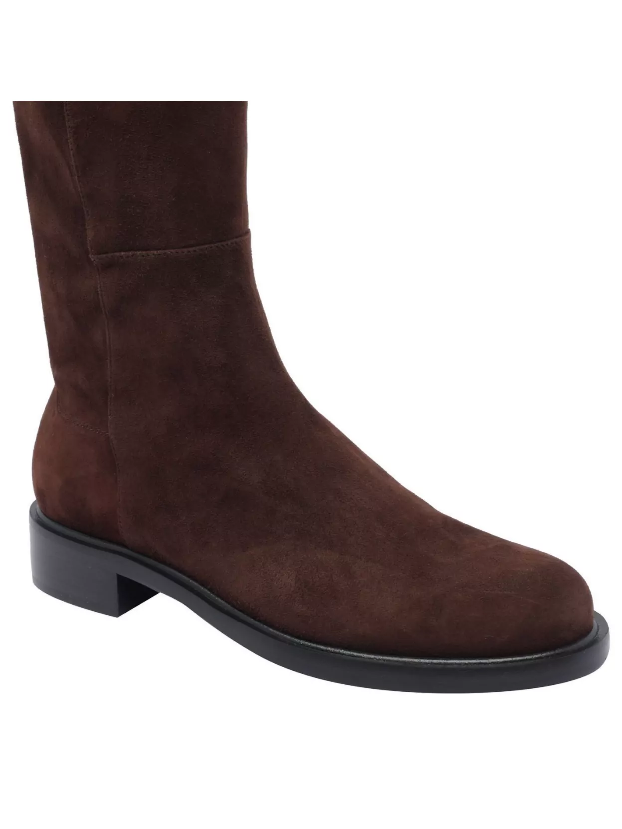 Stuart Weitzman High Suede Ankle Boots With Block Heel